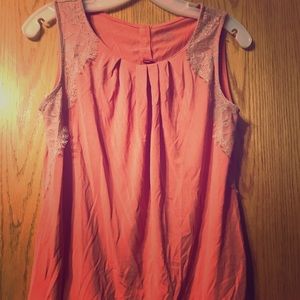 Ann Taylor Loft Salmon Blouse